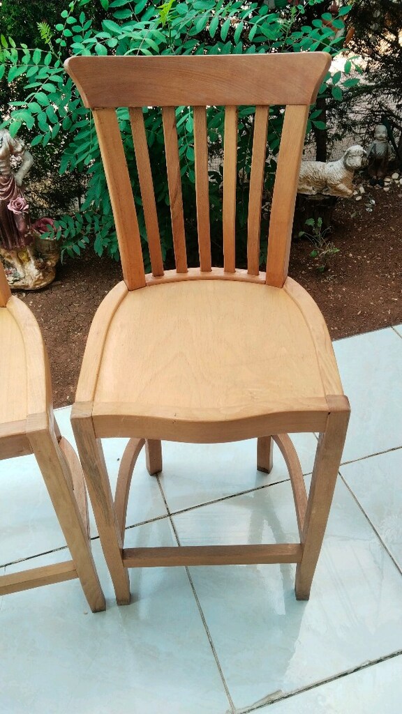 2 adet ahşap sandalye - 5