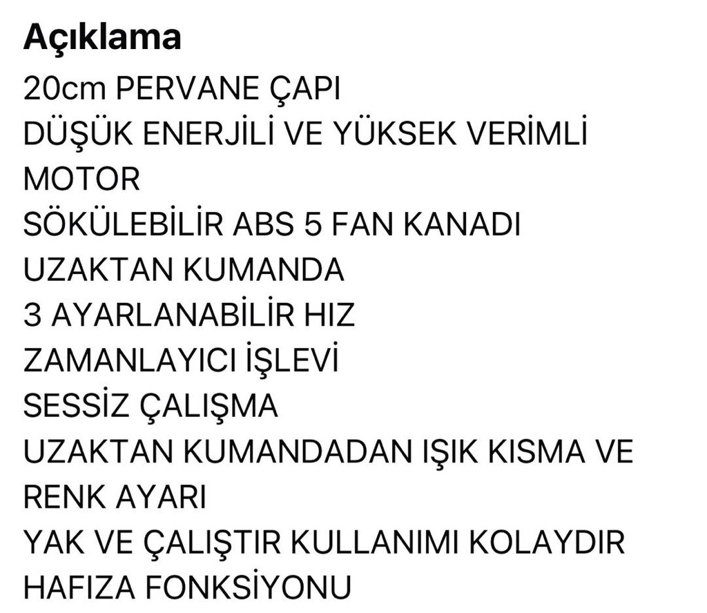 CİDDİ ALİCİYSAN YAZ LED İSİKLİ TAVAN VANTİLATORU YER CAGLAYAN - 2
