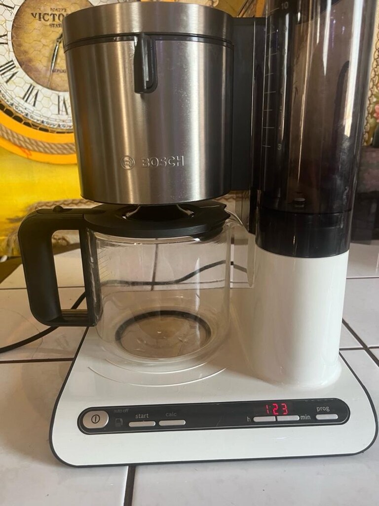 Bosch Styline TKA8011 Kahve Makinesi – Beyaz çok temiz makine saat gi - 3