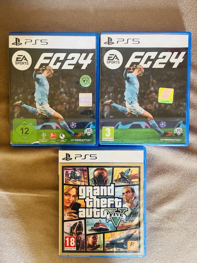 Temiz PS5 Digital Edition (CFI-1216A) + Çift Kol (DualSense), 3 OYUN - 7