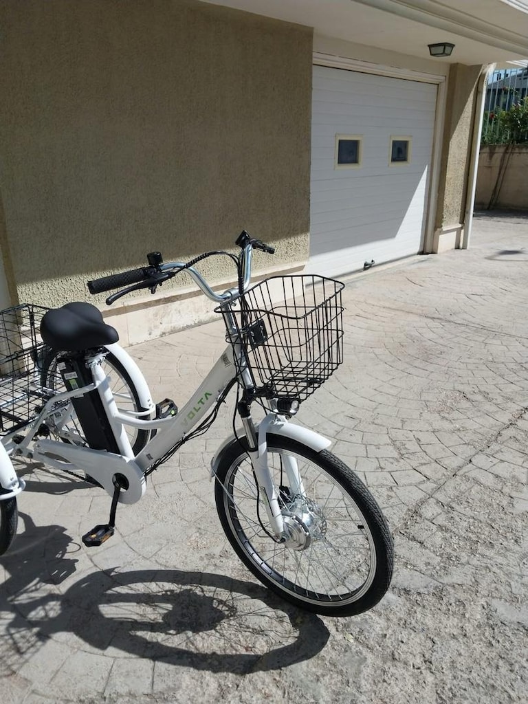Volta VB5 3 üç tekerlekli elektrikli sepetli yeni gibi bisiklet - 8