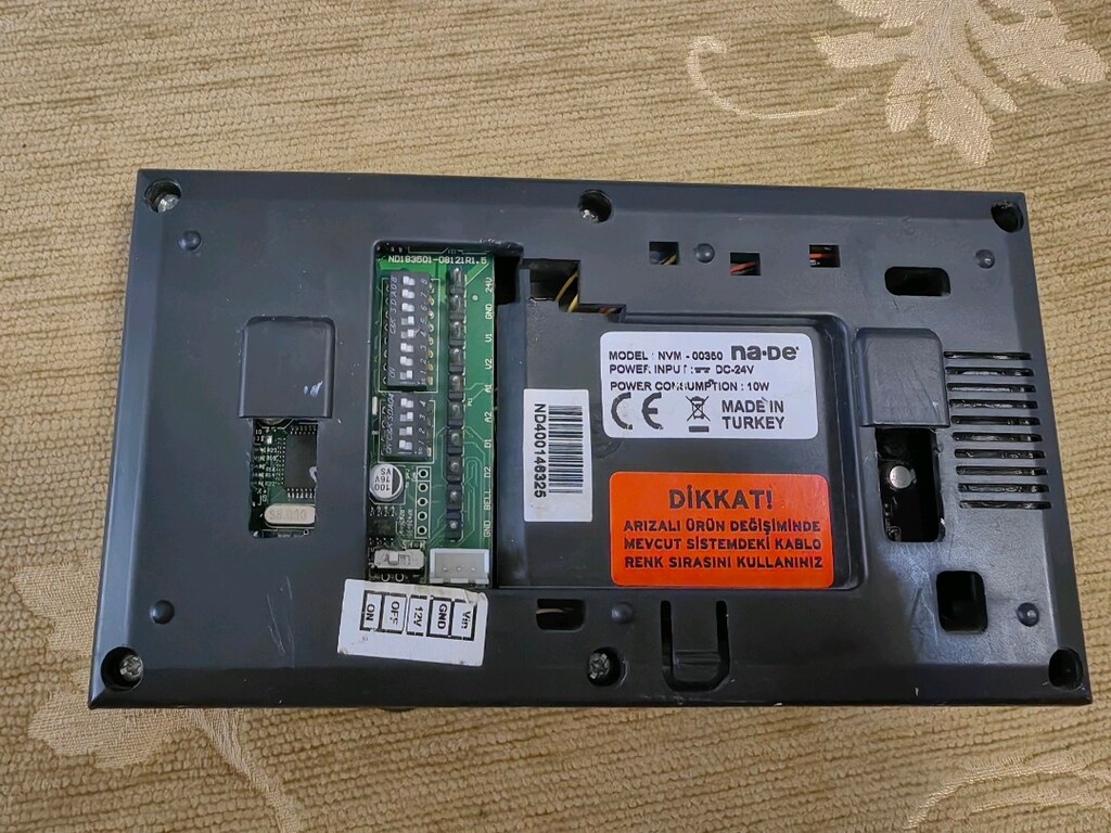 NA-DE. NVM 00350 GÖRÜNTÜLÜ DİYAFON EKRANDAKİ BALONCUK JALETİNDEN DOLAY - 4