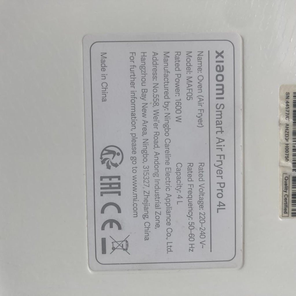 Xiaomi Smart Air Fryer Pro 4L (MAF05) | Temiz | Sorunsuz - 3