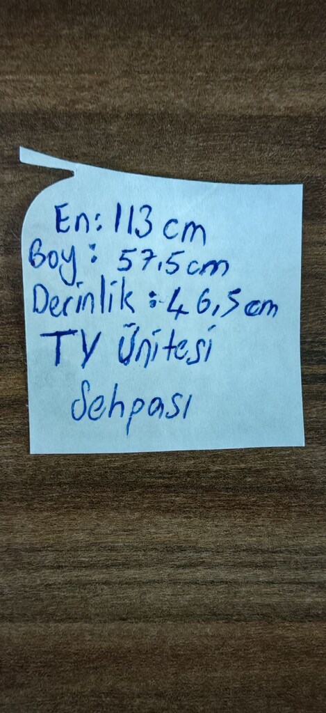 TV Ünitesi / TV Sehpası - Çift Çekmeceli & Raflı (Çok Temiz) - 7