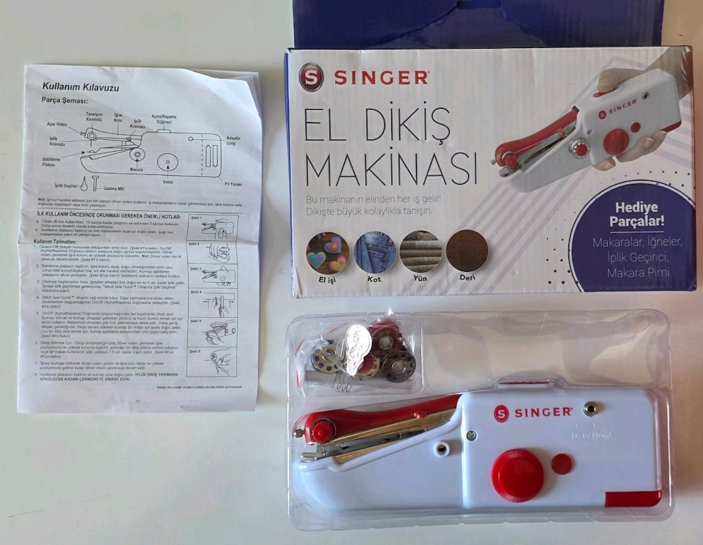 Singer el dikiş makinası. Sıfır kutusunda. - 5