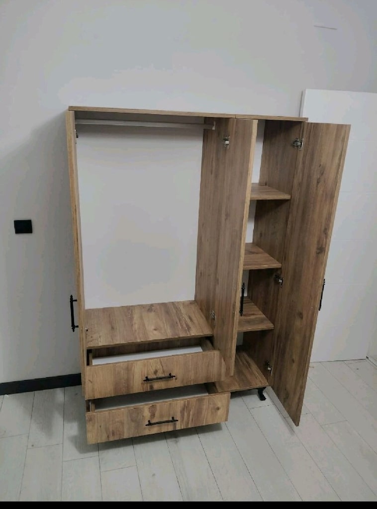 **3 KAPAKLI DOLAP** ÜCRETSİZ KURULUM KAPIDA ÖDEME GARDROP ELBİSE DOLAB - 2