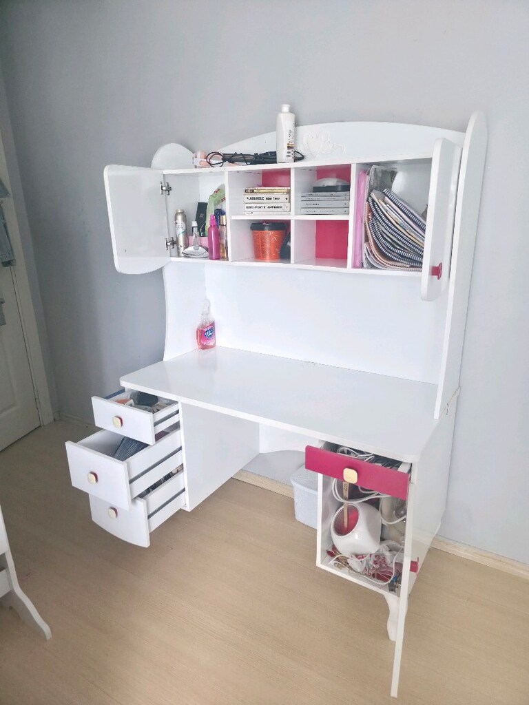 çalışma masası ve kitaplık - 5