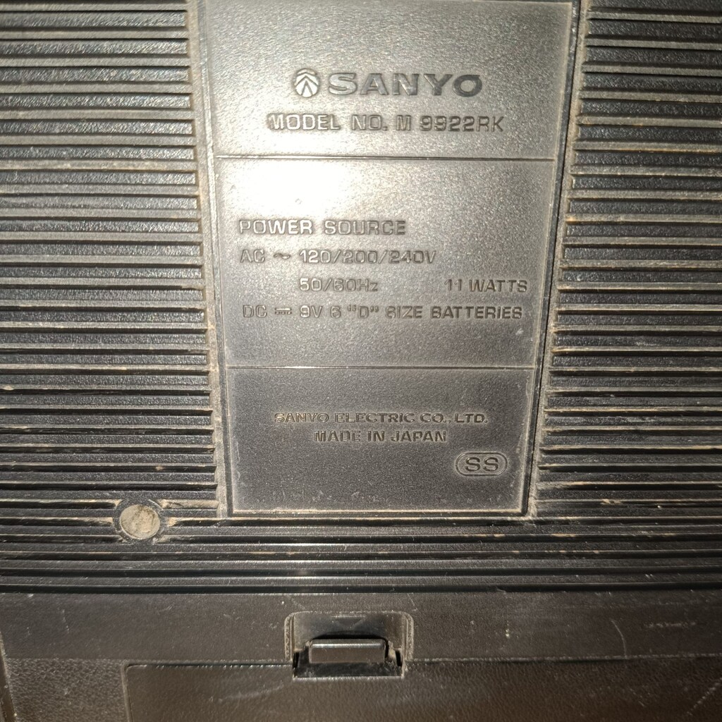 Sanyo M9922RK Radyo-Teyp BoomBox.ÜCRETSİZ KARGO.Dikimevi Mevkii - 6