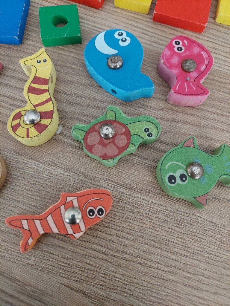 Eğitici ahşap manyetik puzzle parçaları - 9