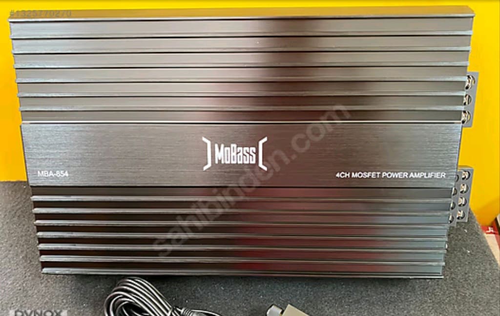 MOBASS MBA-854 4X60 Rms 4 kanal bas kontrollü anfi sıfır kapalı kutu - 2