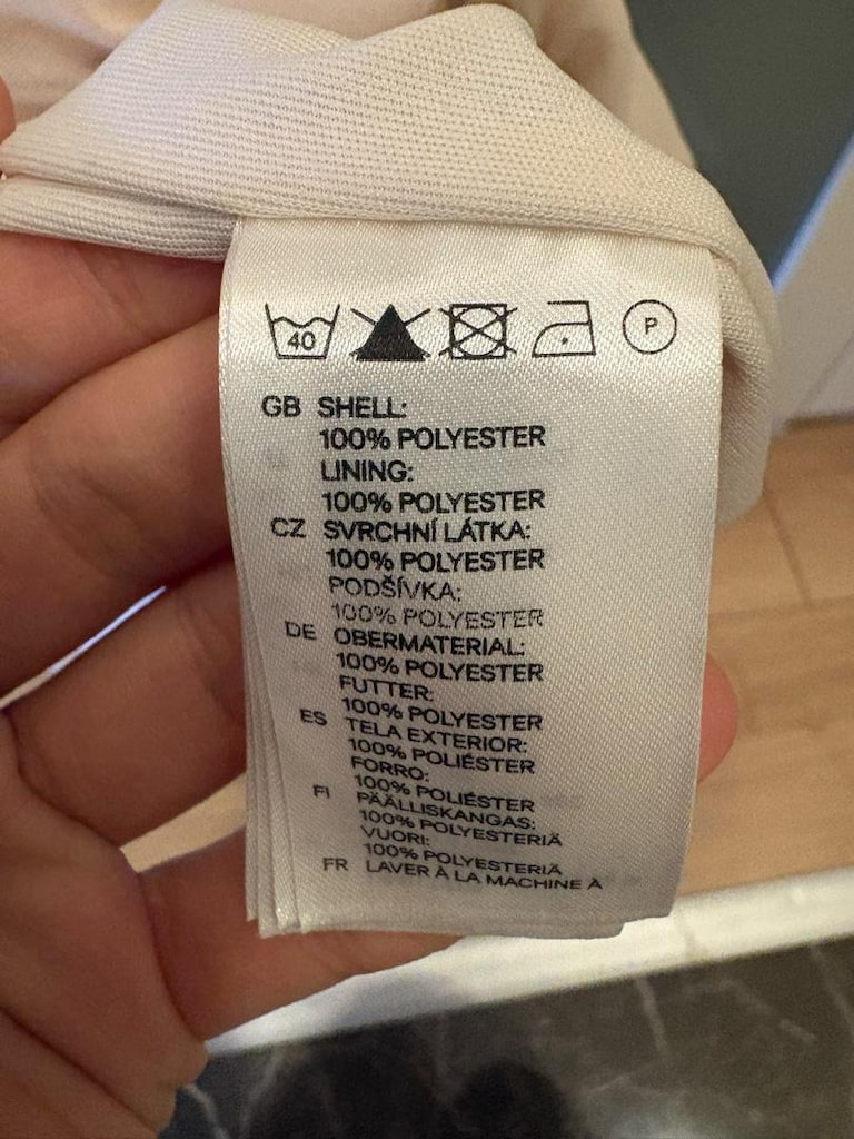 H&M Pudra Fırfırlı Uzun Elbise - 5