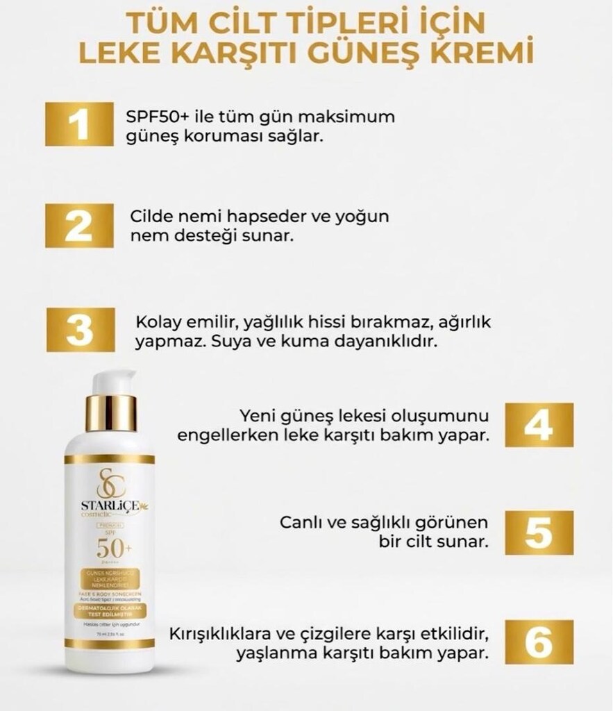 Güneş Kremi, Güneş Koruyucu, Leke Karşıtı, Nemlendirici - 12