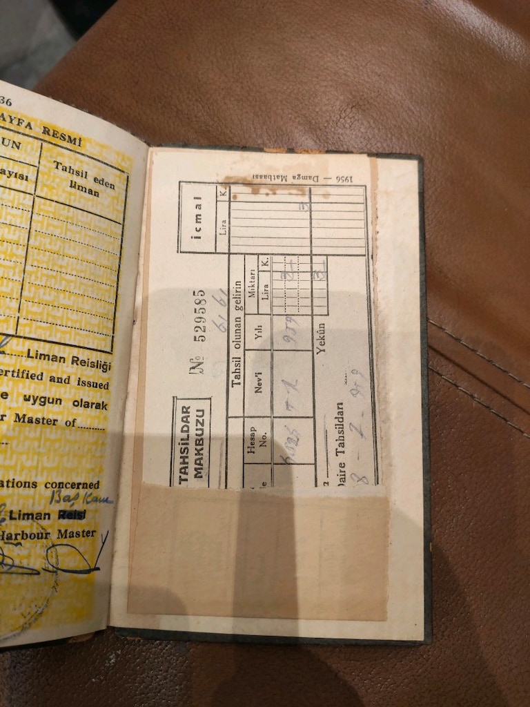 Eski Istanbul Gemiadami Cüzdani 1956 - 7