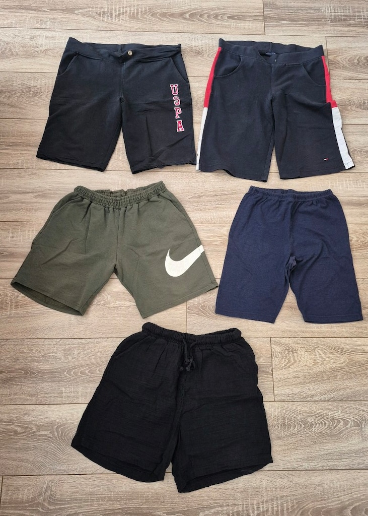 5 adet Spor Şort, Bermuda,Tayt, L, Tommy, Polo, Nike logo detaylı mode