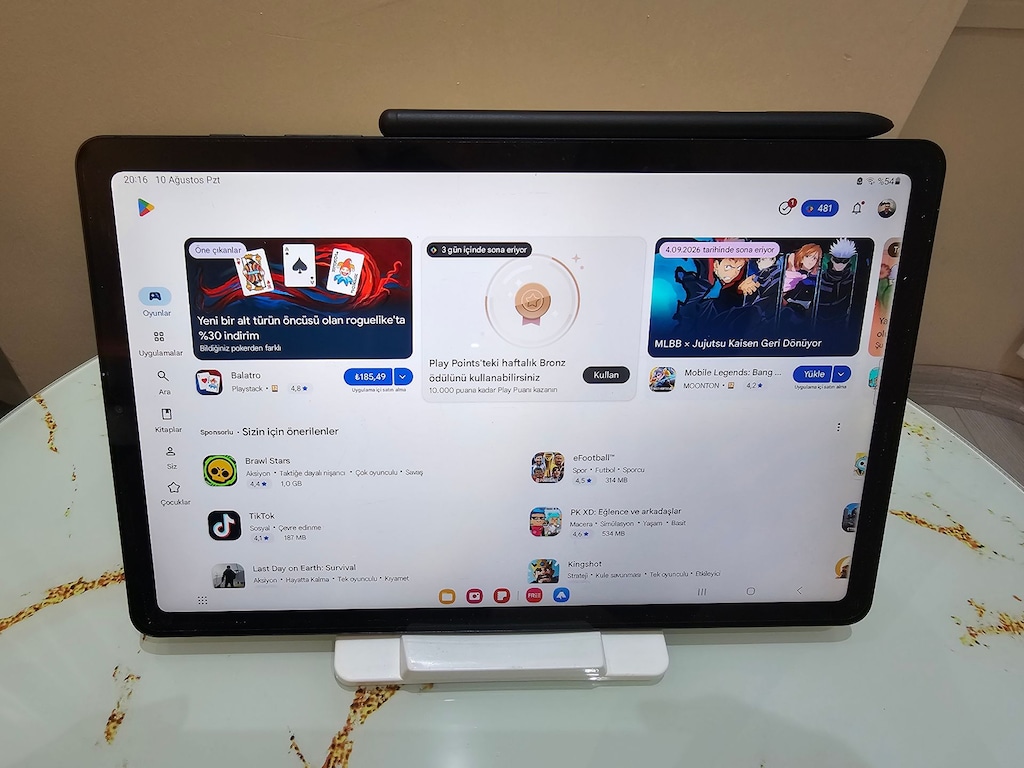 Samsung Galaxy Tab S6 Lite – S Pen Kalemli – Tertemiz - 6