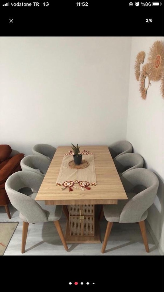 Temiz yemek masa sandalye takımı - 12