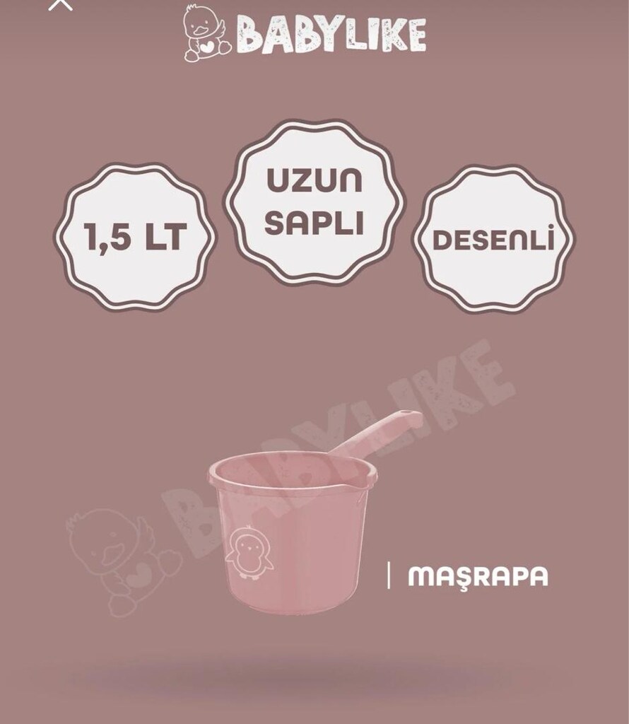 Bebek Yıkama Küvet Maşrapa kova 3lü set - 13