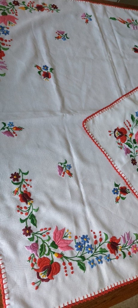 ANTIKA AVRUPA NAKIS MACAR ORTU 86CM BOL BIBERLI VE CİCEKLER TEMA SİFİR - 12