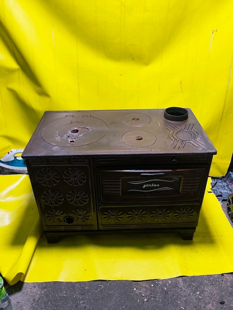 emaye kovalı kuzine soba - 7