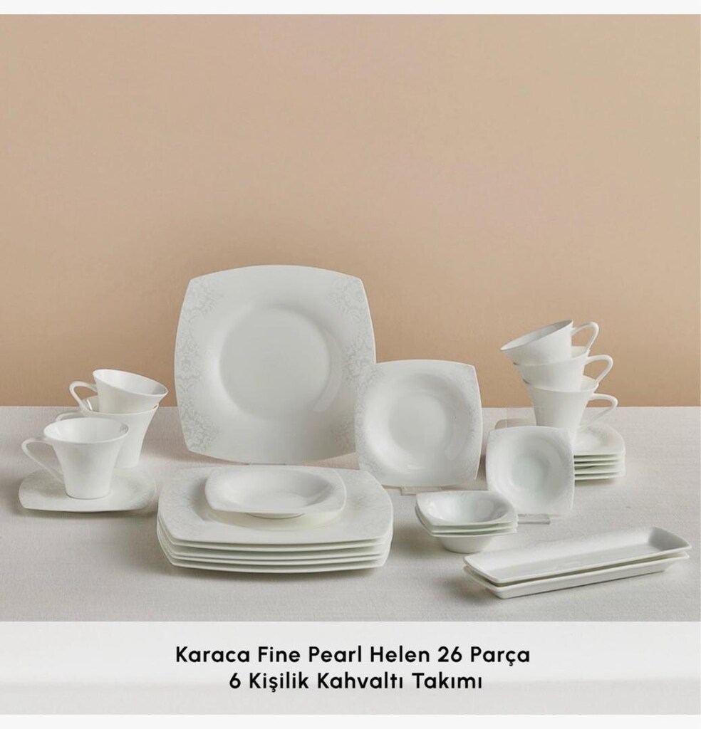 KARACA FİNE PEARL HELEN KAHVALTI TAKIMI - 2