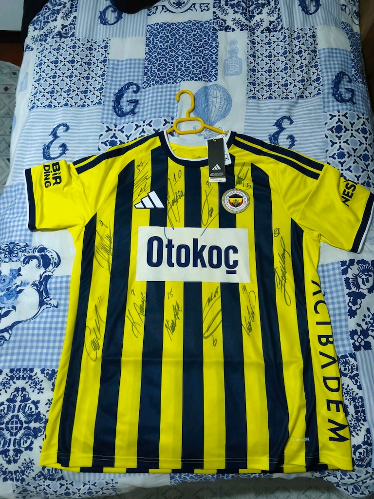 25/26 sezonu çubuklu imzalı fenerbahçe forması - 2