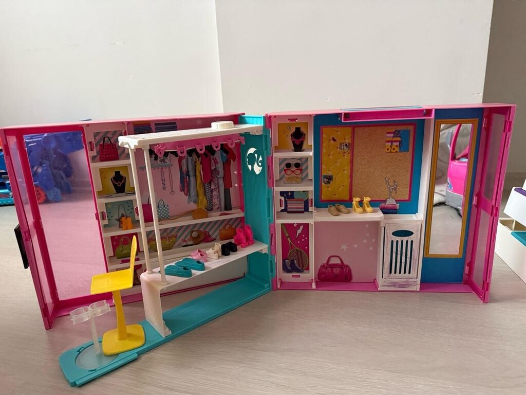 oyuncak barbie Gıyım odası barbie evı Barbie mutfagı - 5