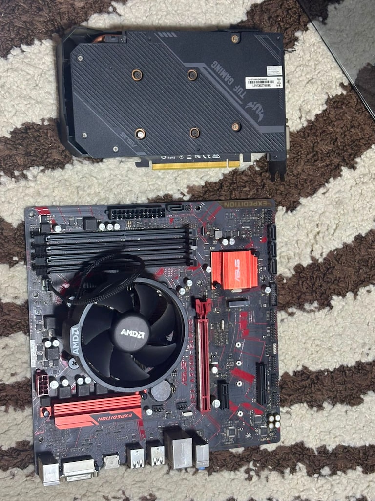 asus tuf 1650 süper, asus a 320 anakart, ryzen 3100 işlemci - 2
