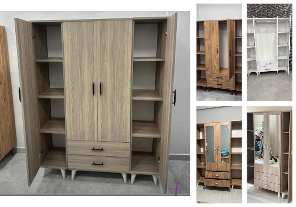 4 kapaklı elbise dolabı abysaiaisx - 5
