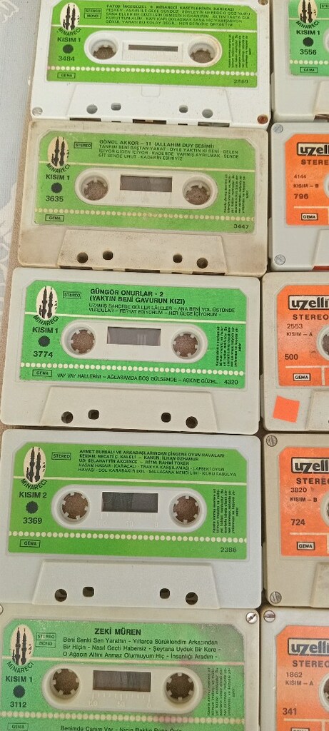 18 ADET ALMAN BASKI TÜRKÇE KASET - 9