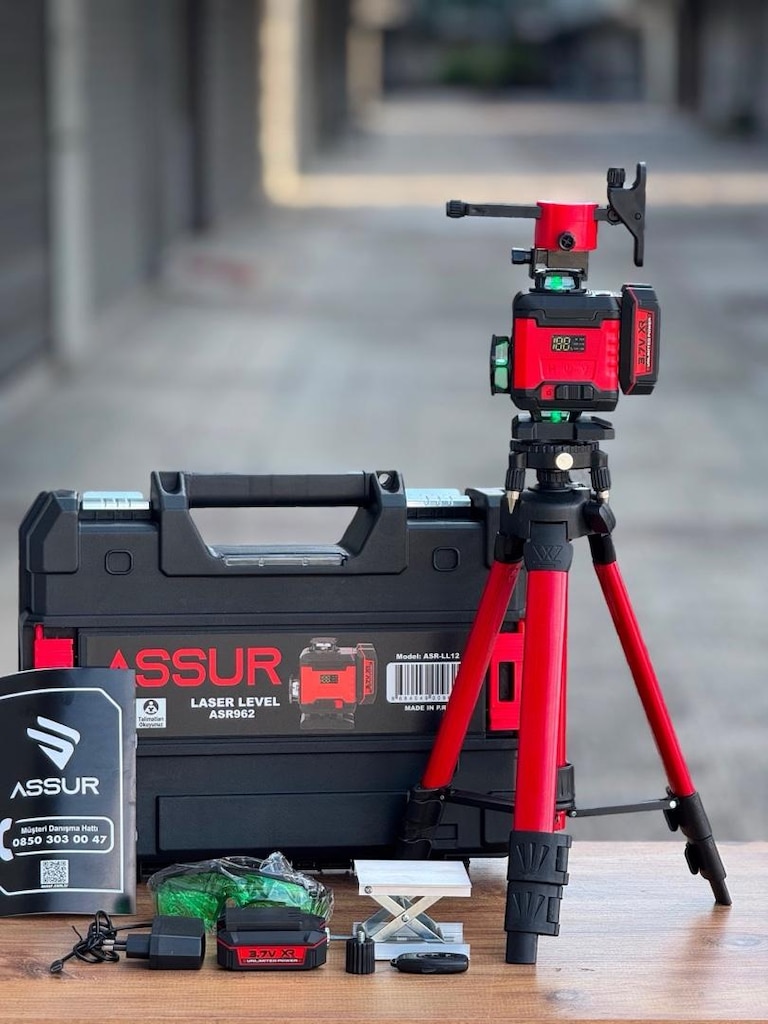 Profesyonel 360° 16 Köşe Otomatik Hizalama Tripod'lu Lazer Hizalama - 3