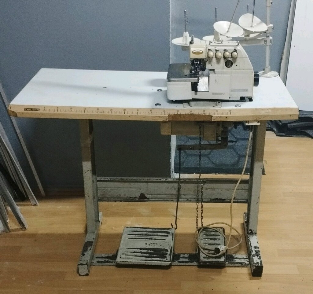 4 iplik Alman malı overlok ve dikiş makinesi - 7