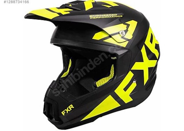 FXR Torque Team Kar Motoru Kaskı - Yüksek Görünürlüklü/Siyah