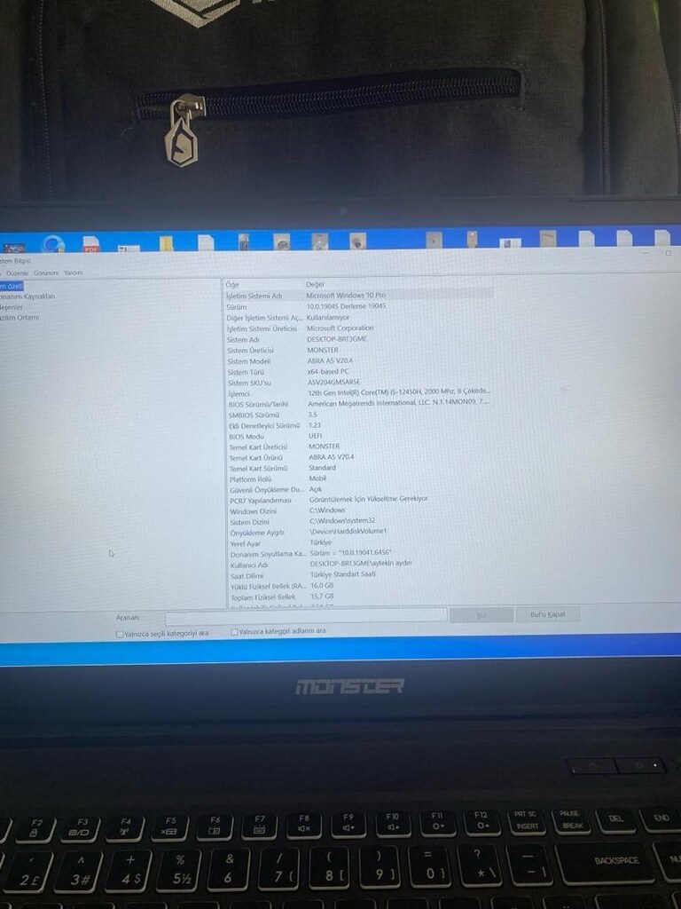 MONSTER V20.5 RTX 4050 LAPTOP UYGUN FİYATA - 8