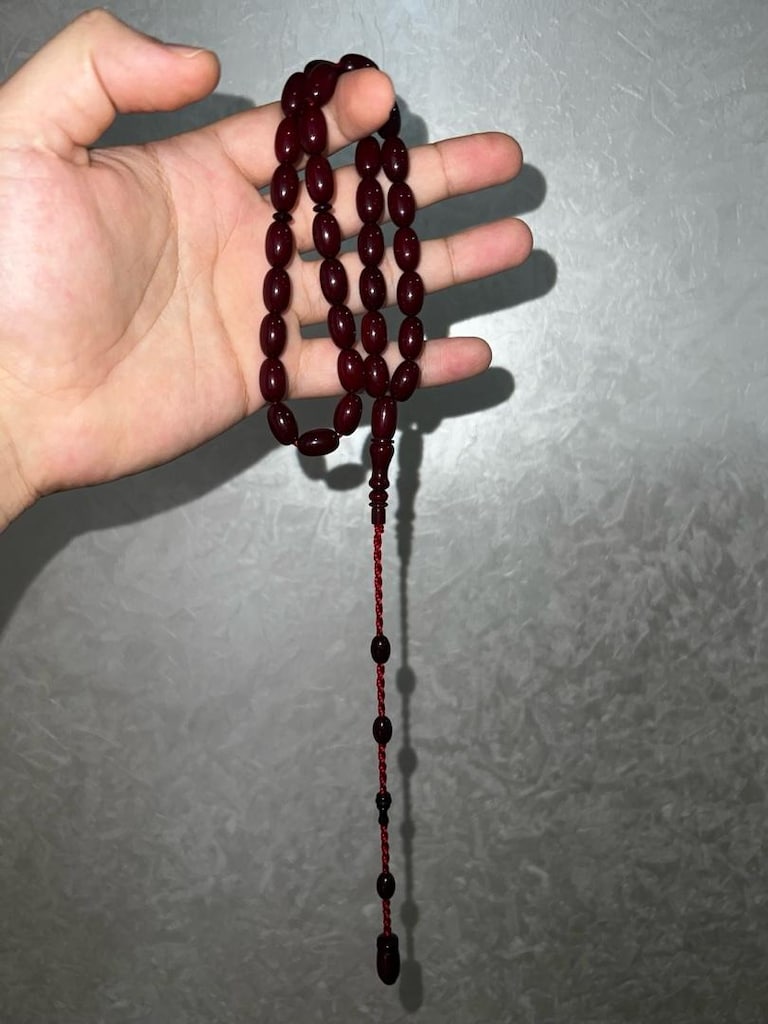 Sıkma Kehribar Tesbih - 2