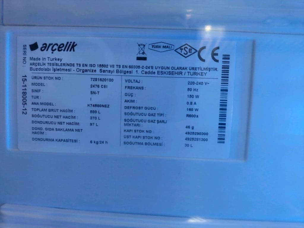 15.000 TL Etkin Arçelik inox 580 litre XL no frost yeni nesil çok temi - 9