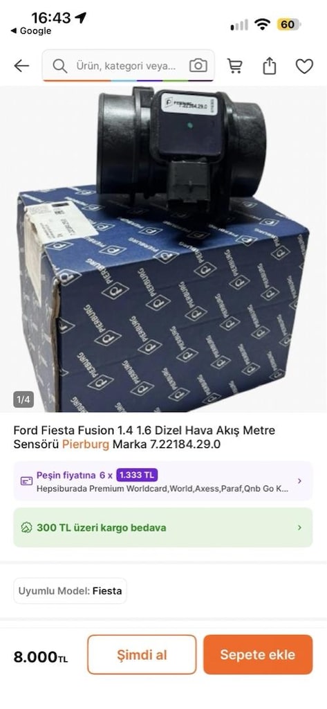 Hava akış metre sensörü - 6