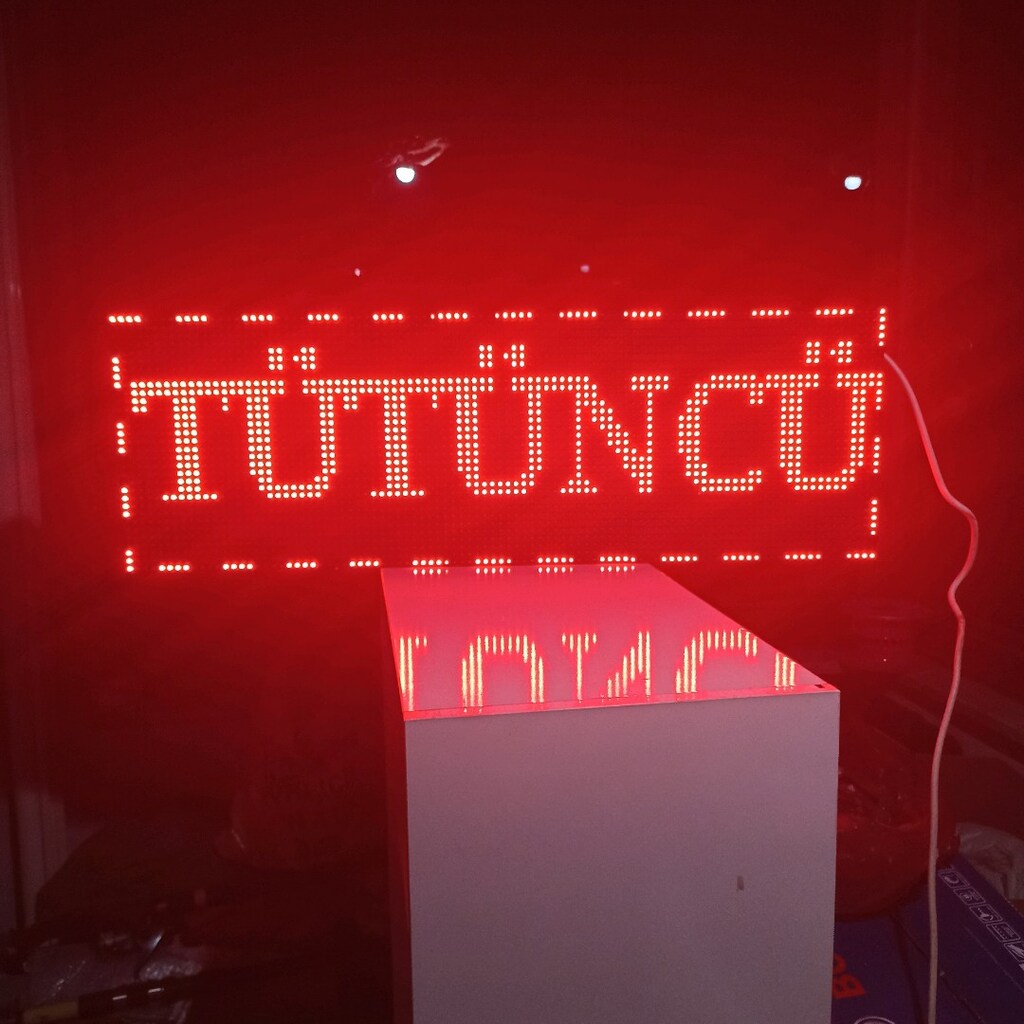 led tabela kayan yazı 32x96cm - 3