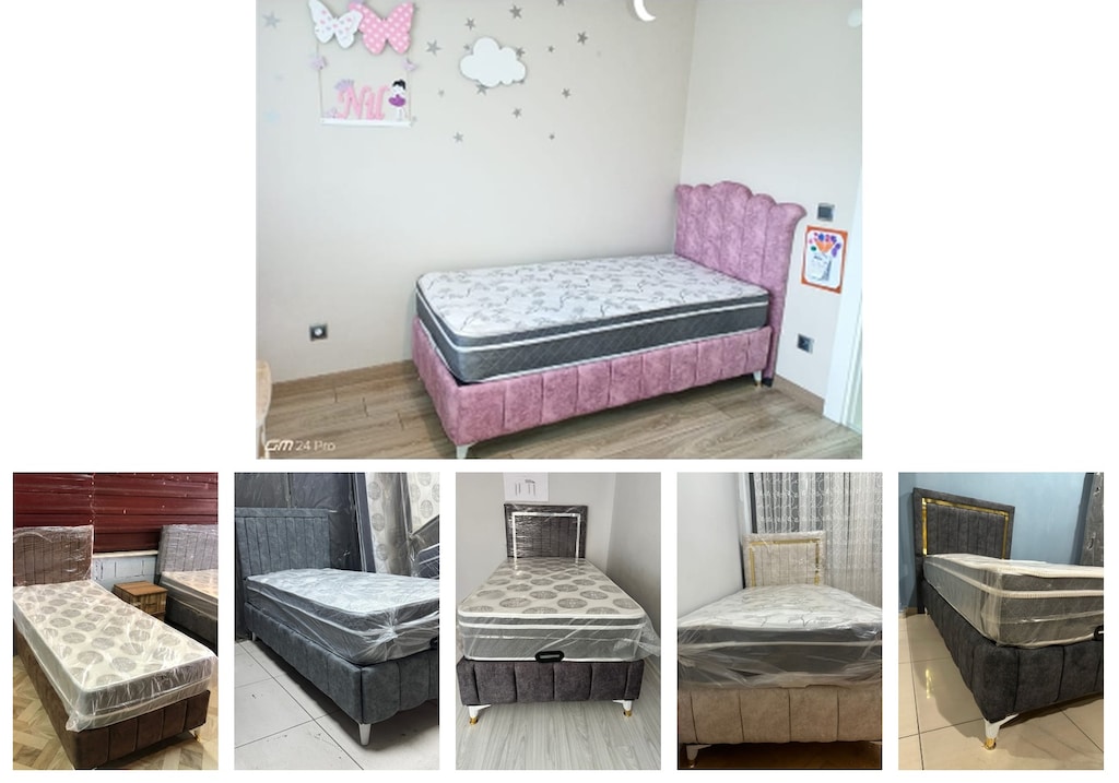 tek kişilik baza başlık yatak qfdfjwpmxu - 6