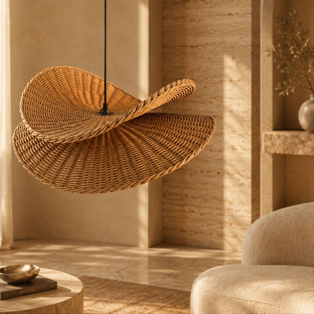 VIVIAN Rattan Avize 45-55 cm – Sıfır - 3