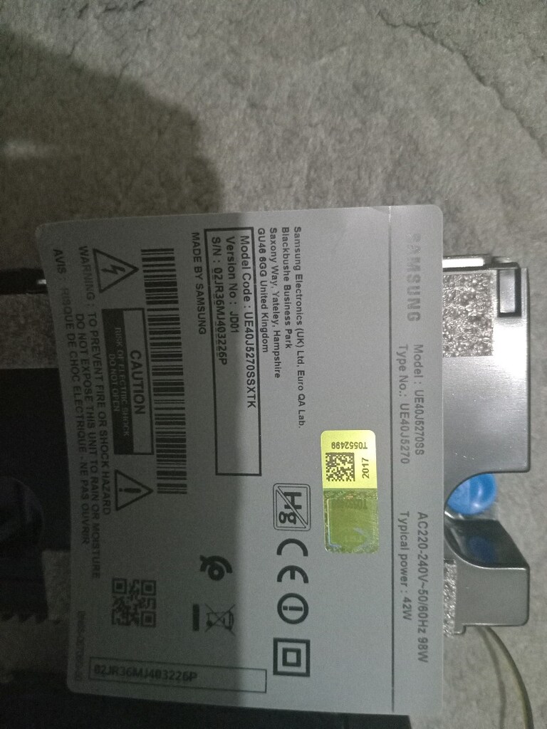 Samsung ue40j5270ss modeli tv parçaları - 2