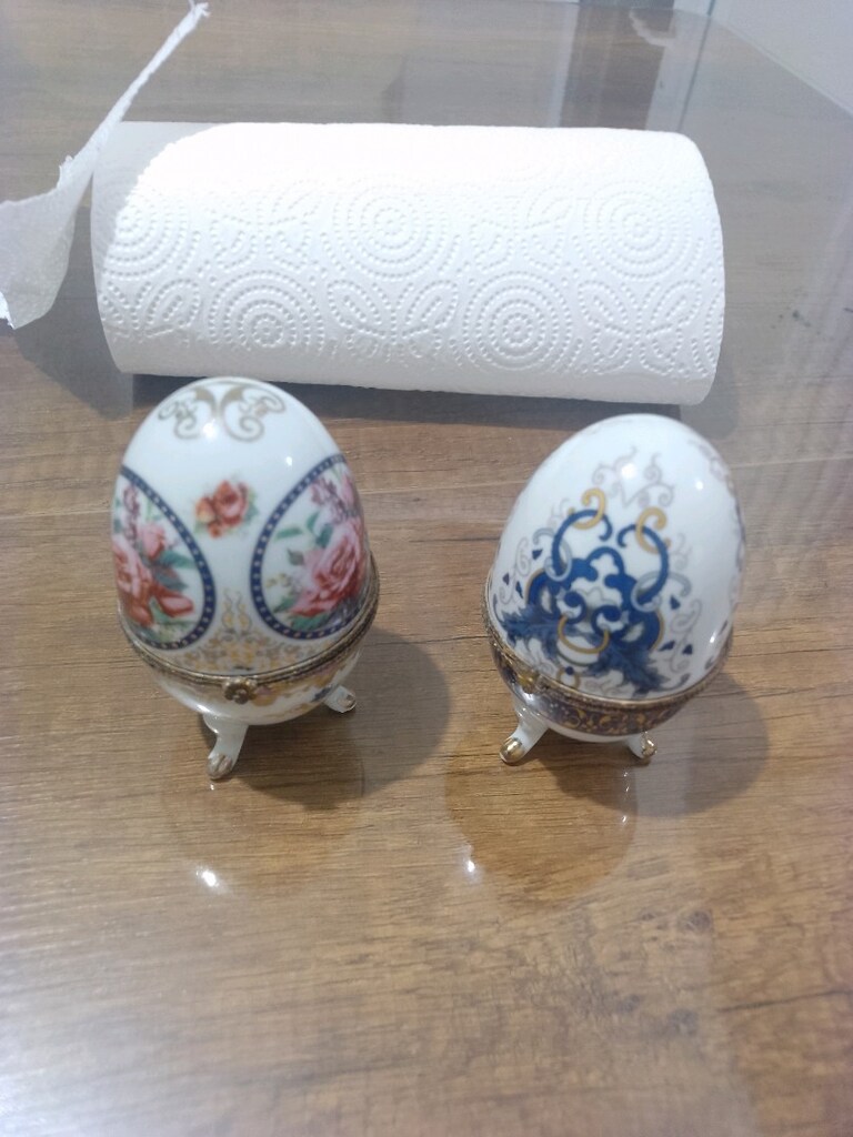 yumurta şeklinde porselen takı kutusu - 3