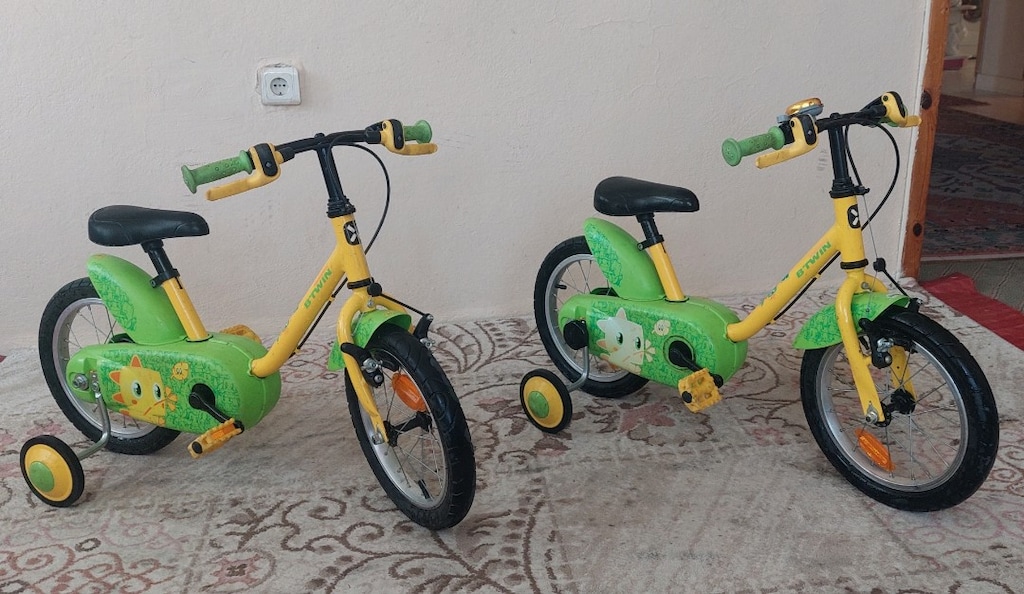 2 ADET 14 JANT DECATHLON BTWIN ÇOCUK BISIKLETI - 4