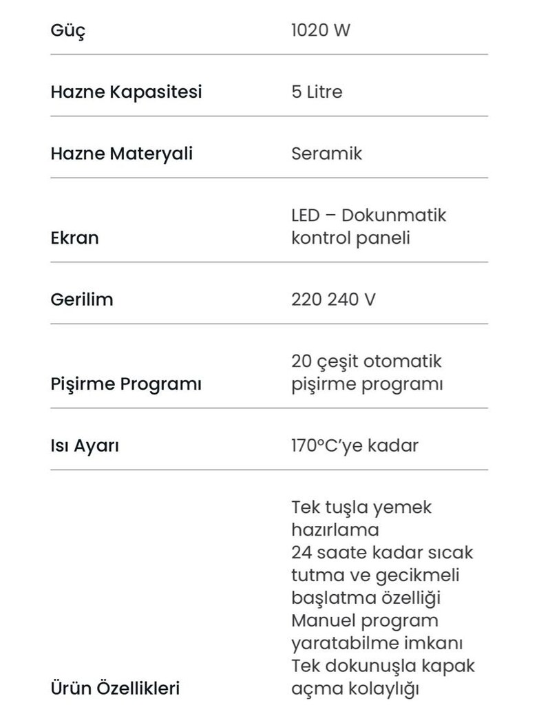 FAKİR Guvech yemek makinesi çok amaçlı pişirici - 4