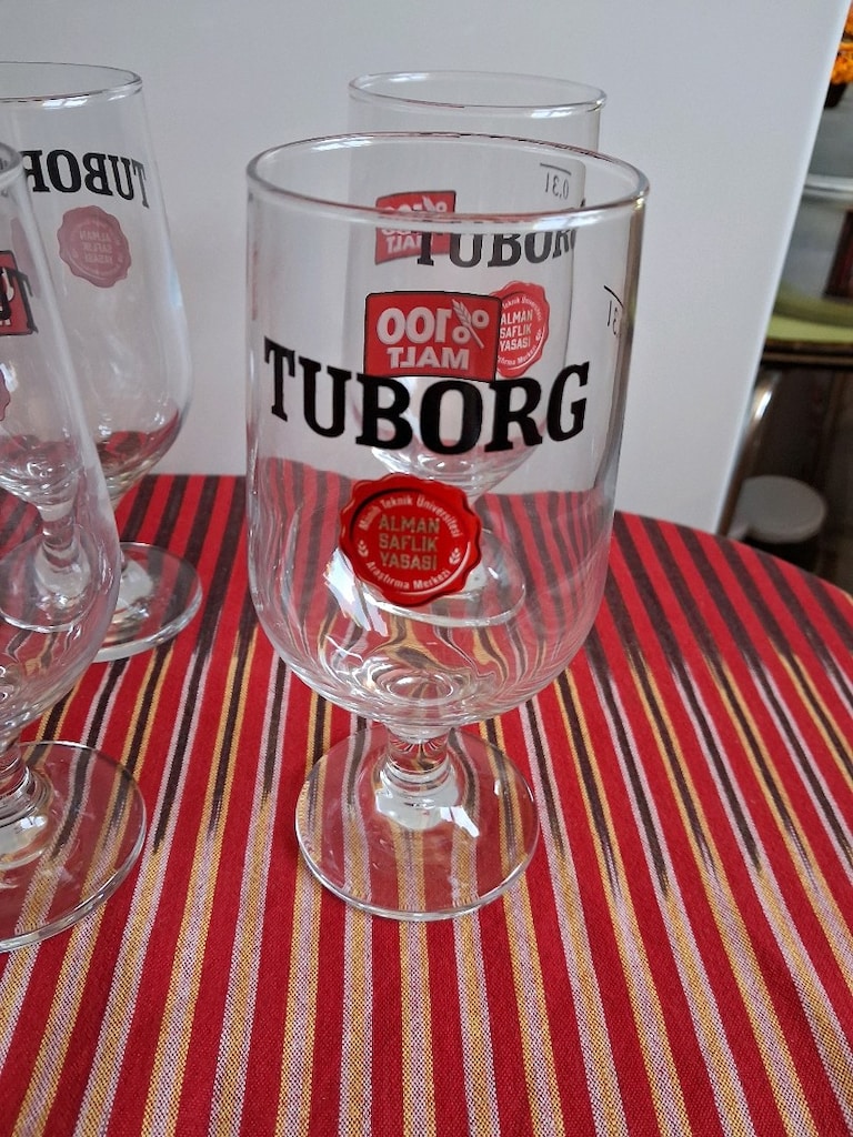 çeşitli bira bardakları - 6