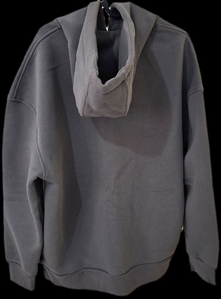 ERKEK BASIC KAPÜŞONLU OVERSIZE ANTRASİT SWEATSHIRT MACHINIST MARKA - 4