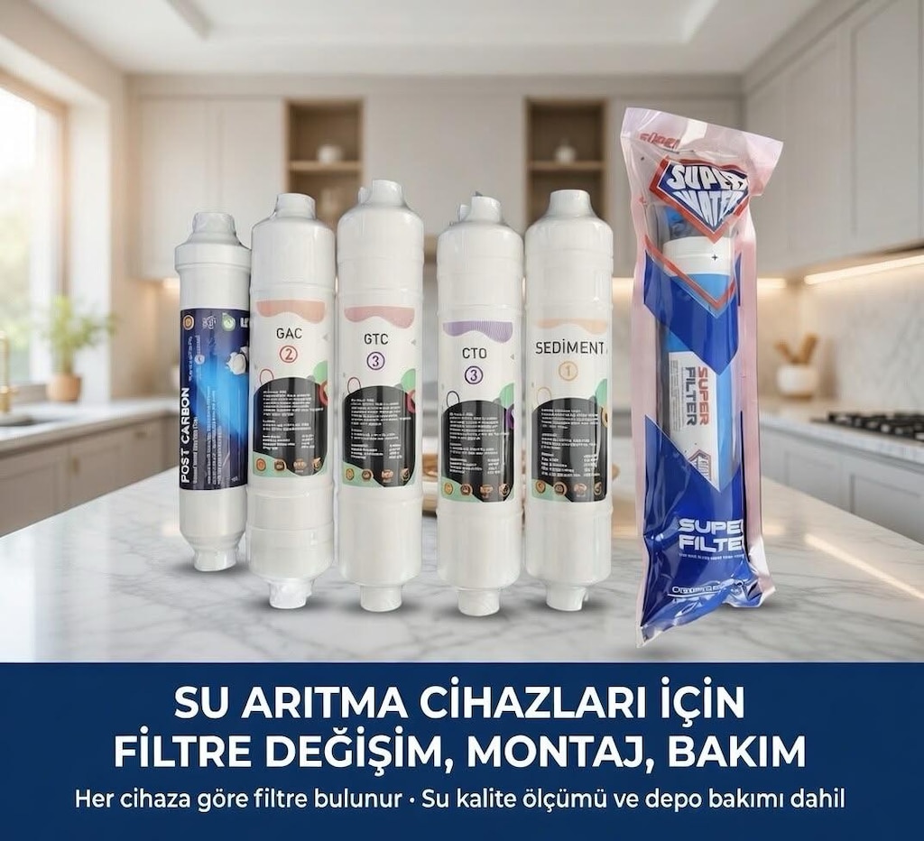 SU ARITMA CİHAZLARI FİLTRE DEĞİŞİMİ KAMPANYASI- MONTAJ DAHİL 1.700 TL. - 12