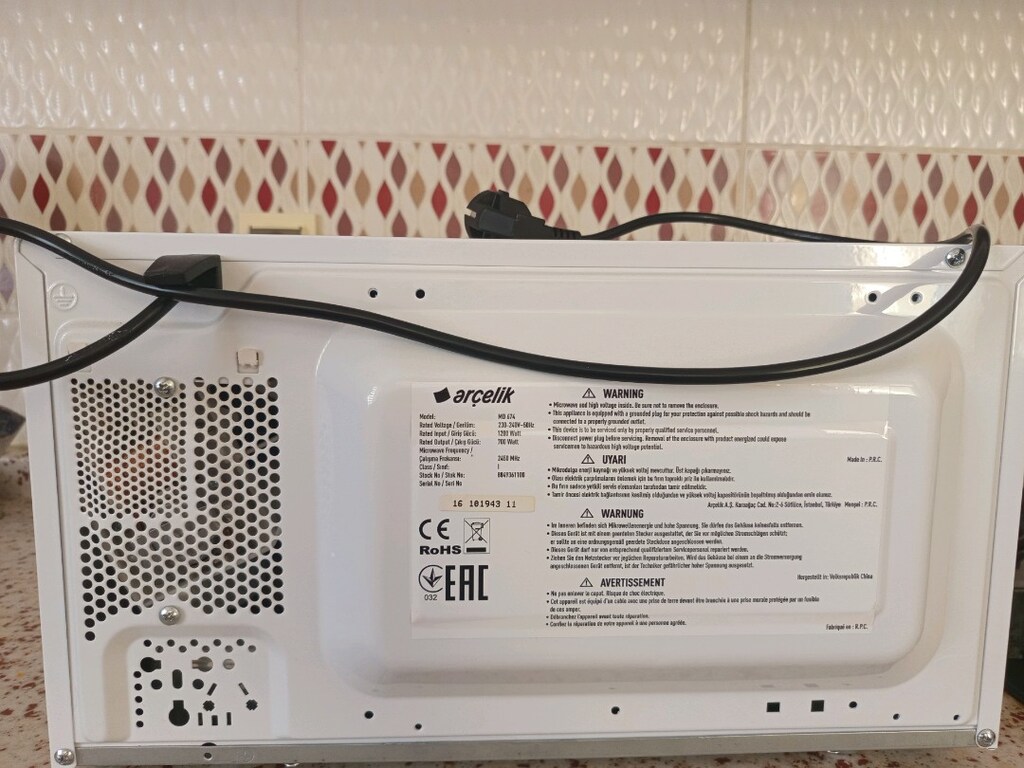 Arçelik md674 mikro dalga - 4