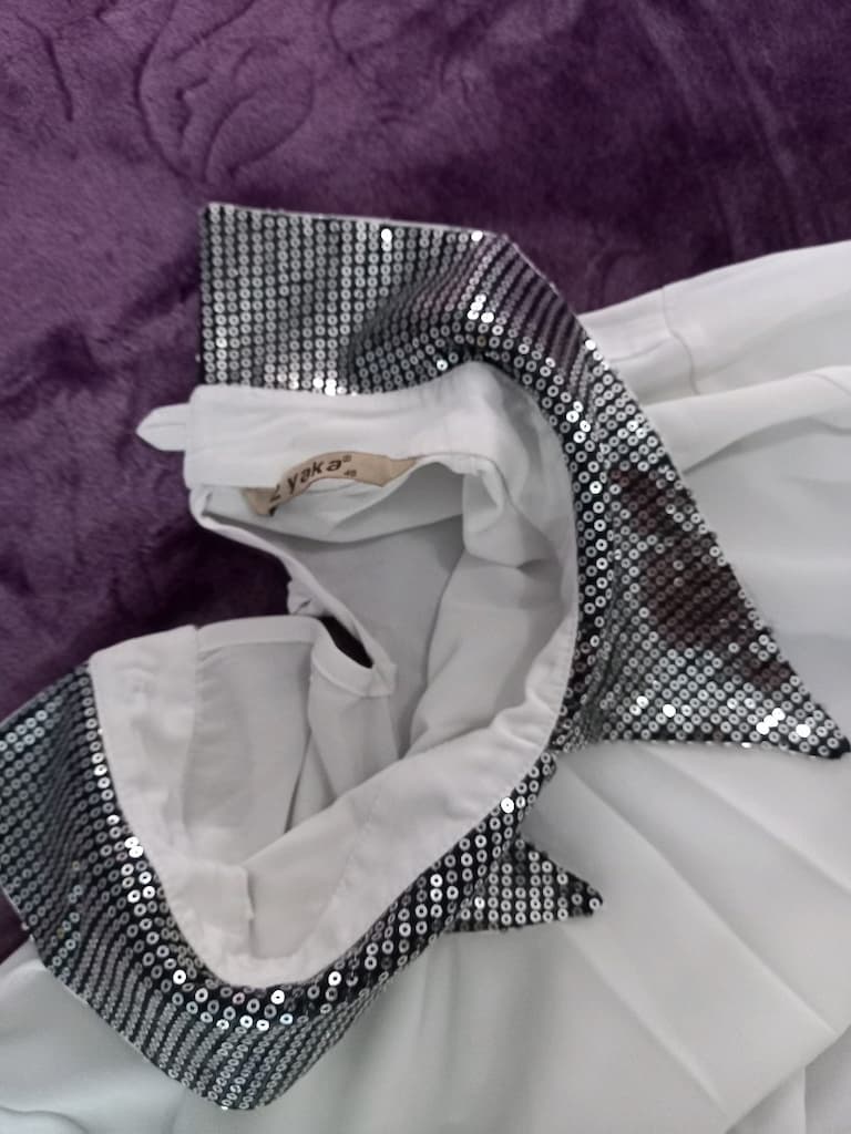 pul payetli abiye yazlık tunik - 6