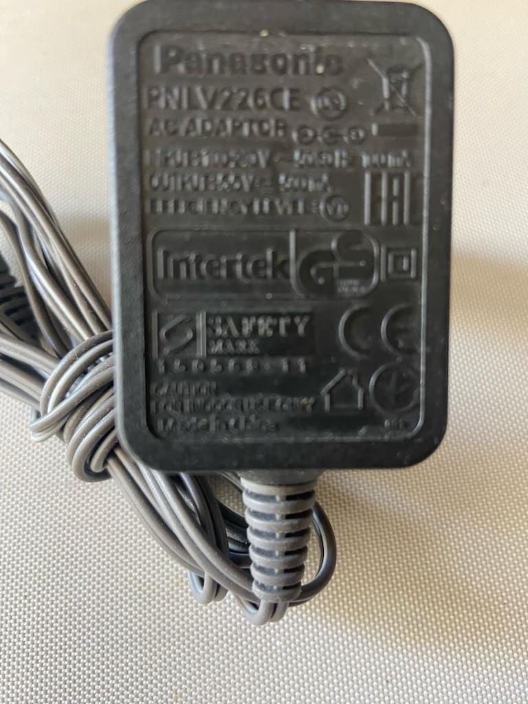 Panasonic PNLV226 AC DC Power Adapter Plug 5.5V 500mA for Cordless Pho - 3