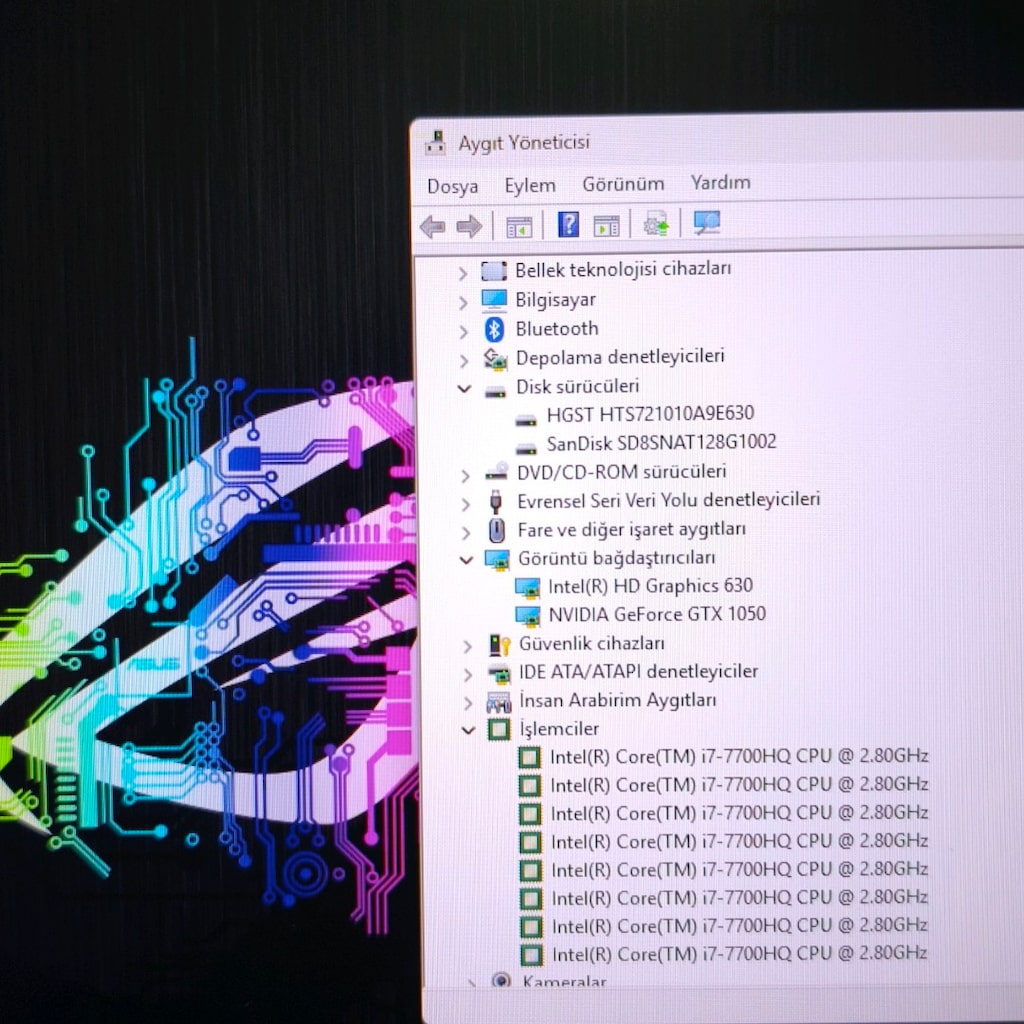 ASUS GAMİNG / 17.3" BÜYÜK EKRAN / 1 TB HDD+SSD / 16 RAM / İ7 İŞLEMCİLi - 10